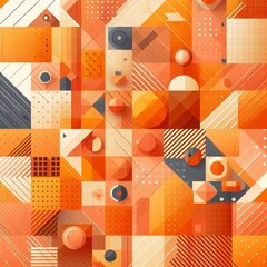 Wall Mural - modern art style geometric background. ai generated illustration