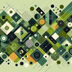 Wall Mural - modern art style geometric background. ai generated illustration