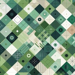 Wall Mural - modern art style geometric background. ai generated illustration