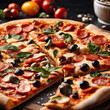 © Kell - pizza with salami and olives