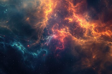 Fototapete - cosmic abstract background with celestial elements