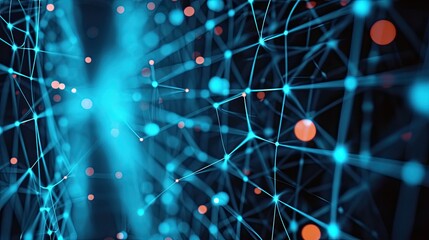 Fototapete - advanced cybersecurity firewall protecting networks