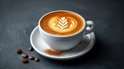 Wall Mural - A Cup of Latte Art