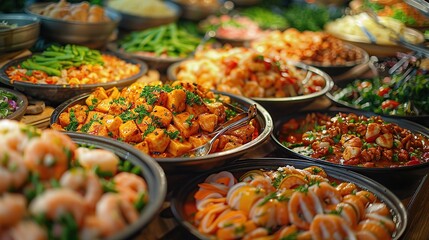 Canvas Print - A Delicious Buffet Spread