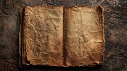 Stained old notebook for website design template