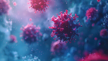 realistic high-resolution photo of Virus, with detailed background