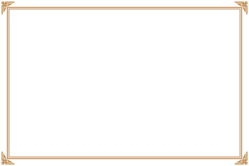 Wall Mural - elements of ornate vintage frames. border gold on white classic corner motifs. design print for gree