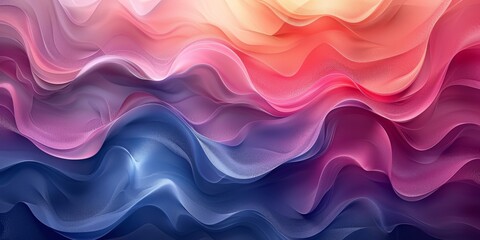 Wall Mural - A beautiful blend of vibrant colors in fluid motion, creating a gradient effect with artistic abstract waves
