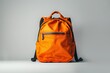 © CK444 - Isolated Orange School Bag Lunch Product Image with Writing Generative Illustration on White Background