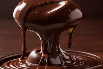 Chocolate melted texture