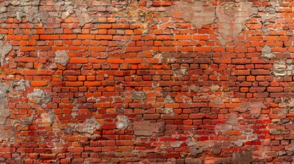 Poster - Background made of lovely red brick wall