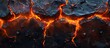 © Lucky_Graphic & AI  - Lava texture fire background rock volcano magma molten hell hot flow flame pattern seamless. Earth lava crack volcanic texture ground fire burn explosion stone liquid black red inferno planet relief.