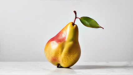 Wall Mural - a pear that is sitting on a table