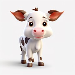 Wall Mural - funny cow cartoon