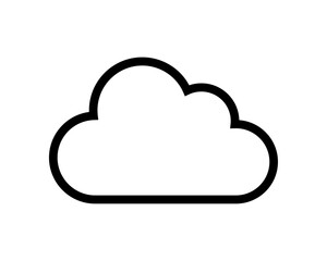 Wall Mural - cloud icon