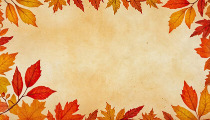 Wall Mural - Autumn Leaves Background