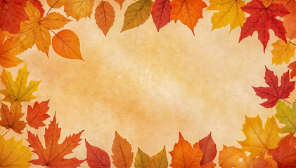 Wall Mural - Autumn Leaves Background