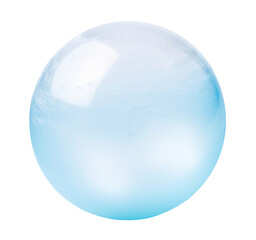 Wall Mural - Ice sphere isolated on transparent background