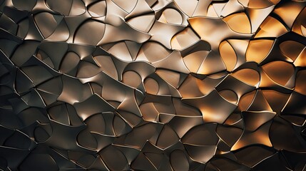 Wall Mural - tactile metal wall