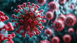 © tzu - 3d abstract virus oropouche close up background