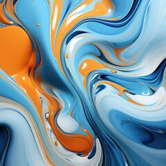 Sticker - abstract background with waves