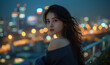 © NOS Inc. - 夜景と女性