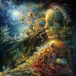 © CoreVisuals - A mesmerizing cosmic portrait blending color and imagination, evoking thoughts of the universe and inner exploration.