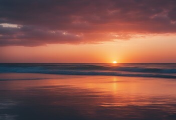 Poster - fantastic beach sunshine ocean sun sunrise sea sunny sunset