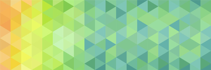 Mosaic pixel background for banner. Banner template design.