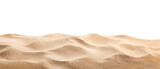 beach sand on white isolated background, front view