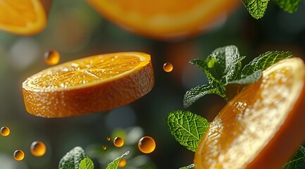 Canvas Print - close up of a orange