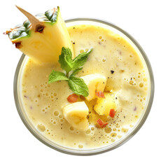 Wall Mural - pina colada drink isolated on transparent white background, clipping path