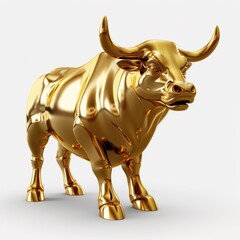 Sticker - bull isolated on white