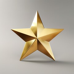 Canvas Print - 3d golden star