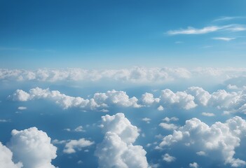 Poster - blue sky with clouds