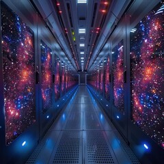 Exascale supercomputer simulating universe