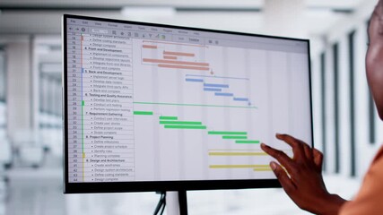 Poster - Gantt Software Project Document Plan List Banner