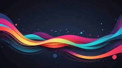 Wall Mural - colorful digital data stream technology abstract background digital artwork