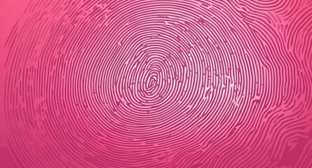 Sticker - pink digital fingerprint scan pattern technology abstract background digital artwork