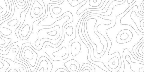 Fototapete - Abstract background with waves Geographic mountain relief. Wave curve lines banner background design. Geographic contour map and topographic contours map. 