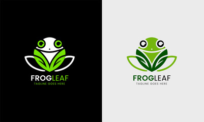 Wall Mural - Frog logo, frog umbrella, rain frog jump abstract forest icon, natural green rain sky graphic concept  