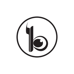 letter b logo template that is unique and simple