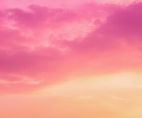 Wall Mural - pink sky and clouds background