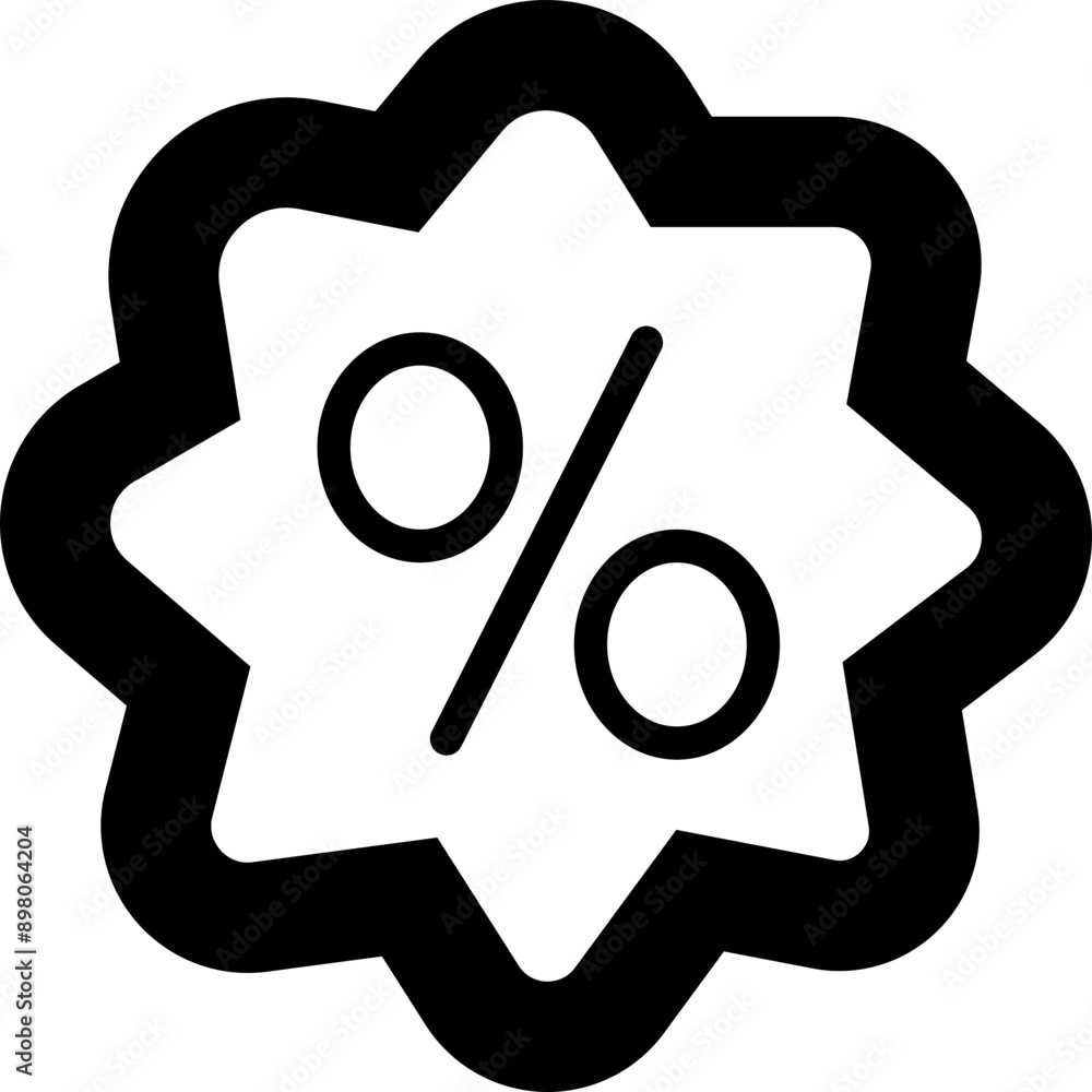 Discount Label Icon Discount label icon . Multi series black flat and line vector isolated ...