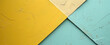 © RISHAD - Abstract geometric composition with intersecting planes of yellow and blue, featuring a textured, layered surface that highlights the contrast between the two colors.