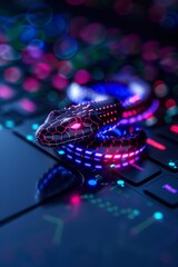 Wall Mural - python mobile applications leverage data structures to efficiently manage and manipulate data on mob