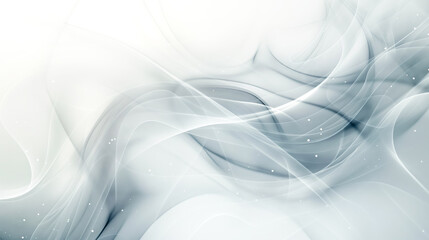 Wall Mural - gray abstract glitter and waves background, cosmic futuristic minimalistic bright lines abstract bac