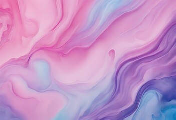 Sticker - design abstract water background fluid paint blue pink banner watercolor colors colours purple pastel colorful texture liquid