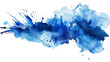 © Sol Revolver Group - Artistic Blue Paint Splash on Transparent Surface