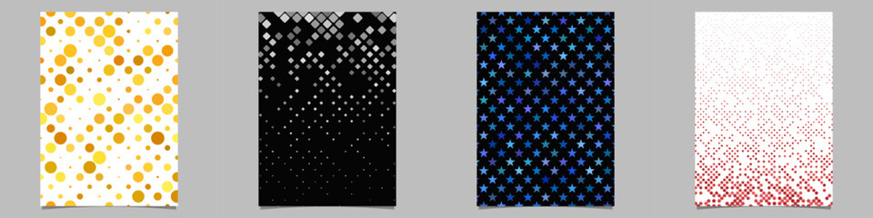Wall Mural - abstract geometrical brochure background collection